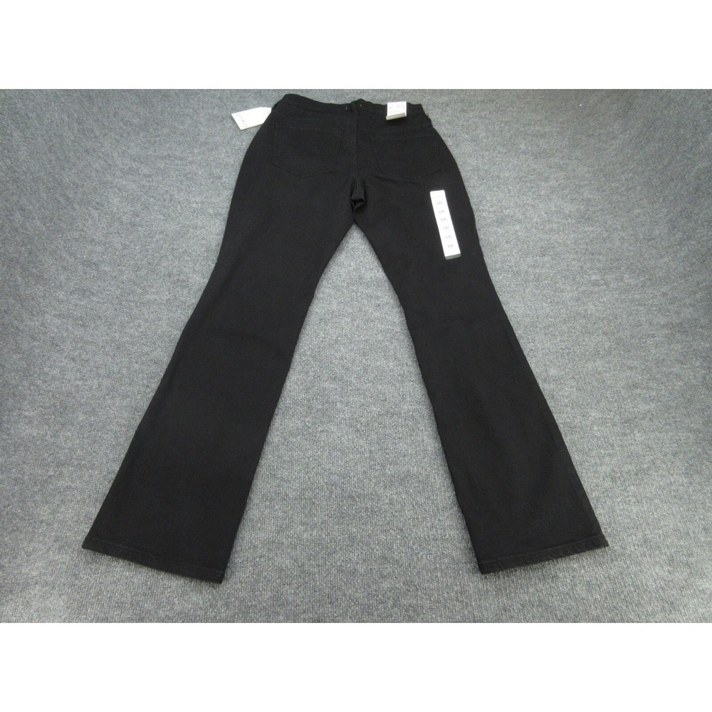 Wonderly Womens Jeans Bootcut NWT Black Mid Rise Slight Flare Stretch 6R - Picture 11 of 11